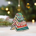 Custom Christmas Book Tree Ornament, Personalized Christmas Ornament CF98 - Kindlytoys