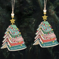 Custom Christmas Book Tree Ornament, Personalized Christmas Ornament CF98 - Kindlytoys