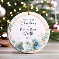 Custom Couple Ornament Gift, Ornament Engagement Gift For Newly Engaged Couple CX03-44 - Kindlytoys