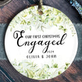Custom Couple Ornament Gift, Ornament Engagement Gift For Newly Engaged Couple CX03-45 - Kindlytoys