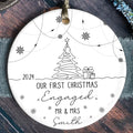 Custom Engaged Ornament, Ornament Engagement Gift For Newly Engaged Couple CX03-47 - Kindlytoys
