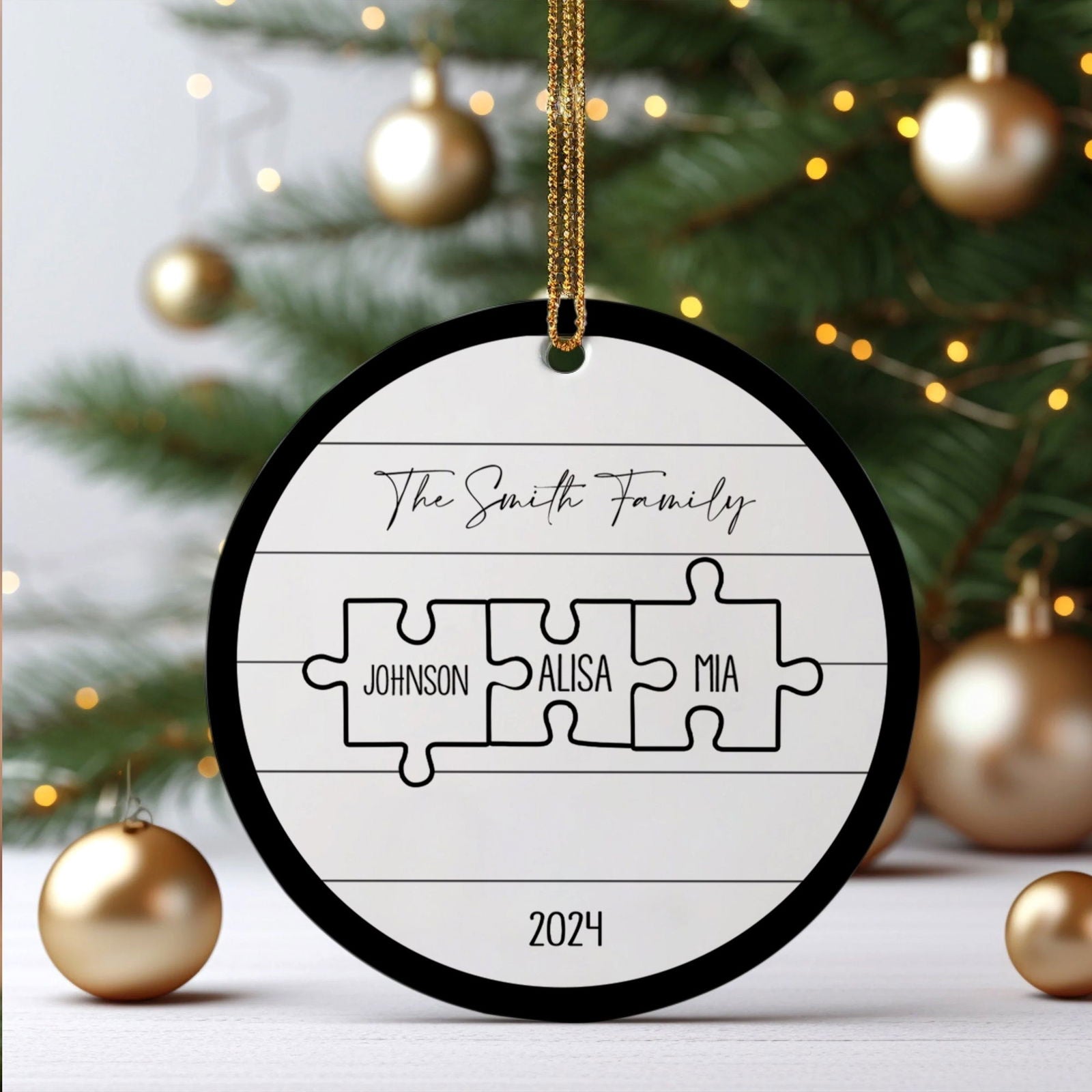 Custom Family Ornament, First Christmas Family Ornament CX01-28 - Kindlytoys