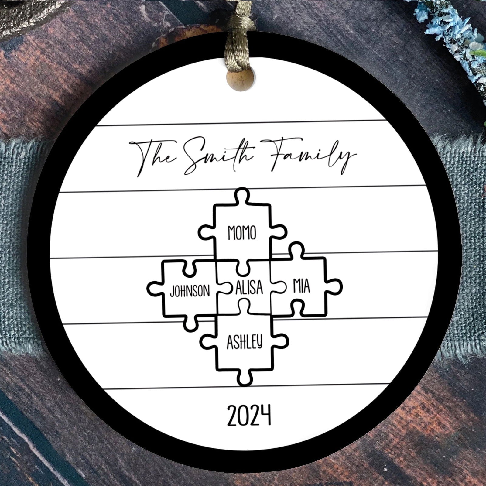 Custom Family Ornament, First Christmas Family Ornament CX01-28 - Kindlytoys