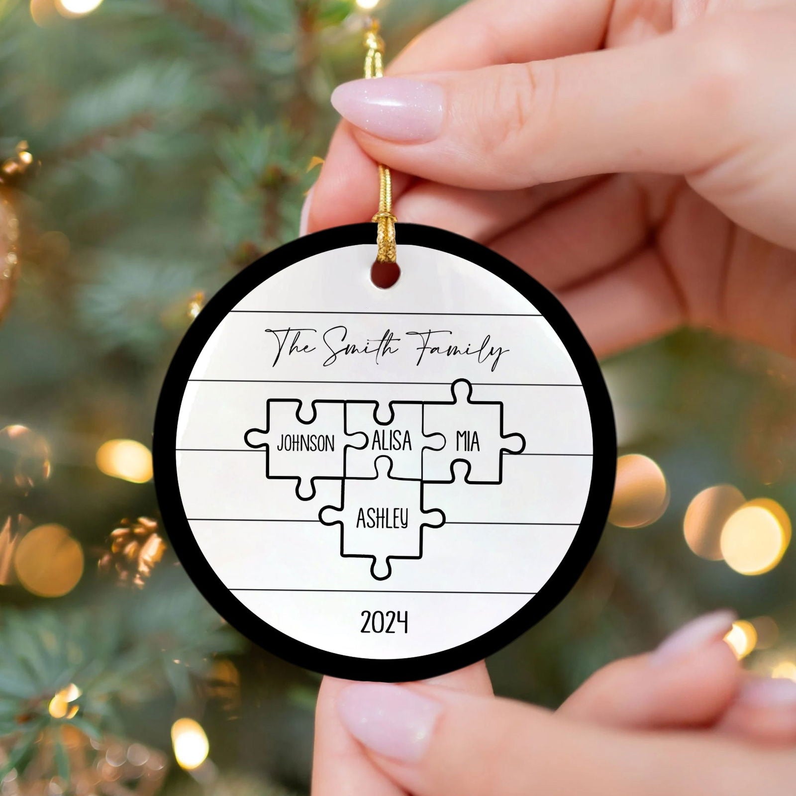 Custom Family Ornament, First Christmas Family Ornament CX01-28 - Kindlytoys