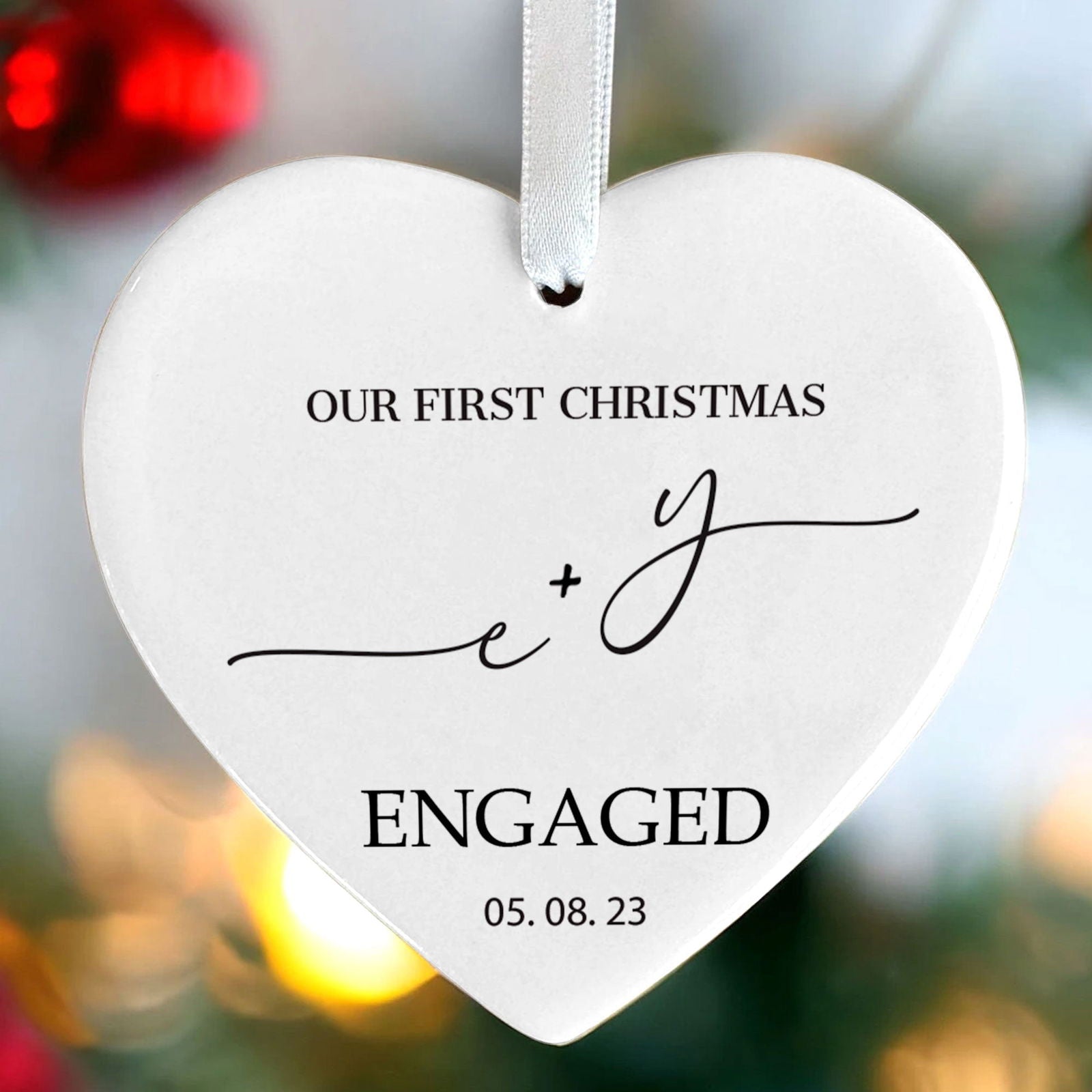 Custom First Christmas Married Ornament, Mr Mrs Ornament, Personalized Wedding Gift CY05-11 - Kindlytoys