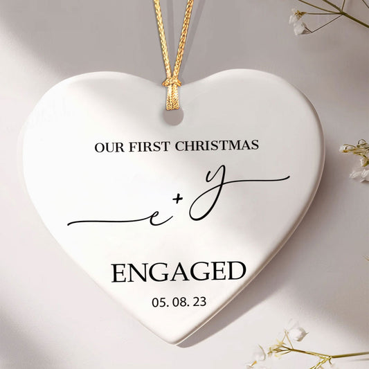 Custom First Christmas Married Ornament, Mr Mrs Ornament, Personalized Wedding Gift CY05-11 - Kindlytoys