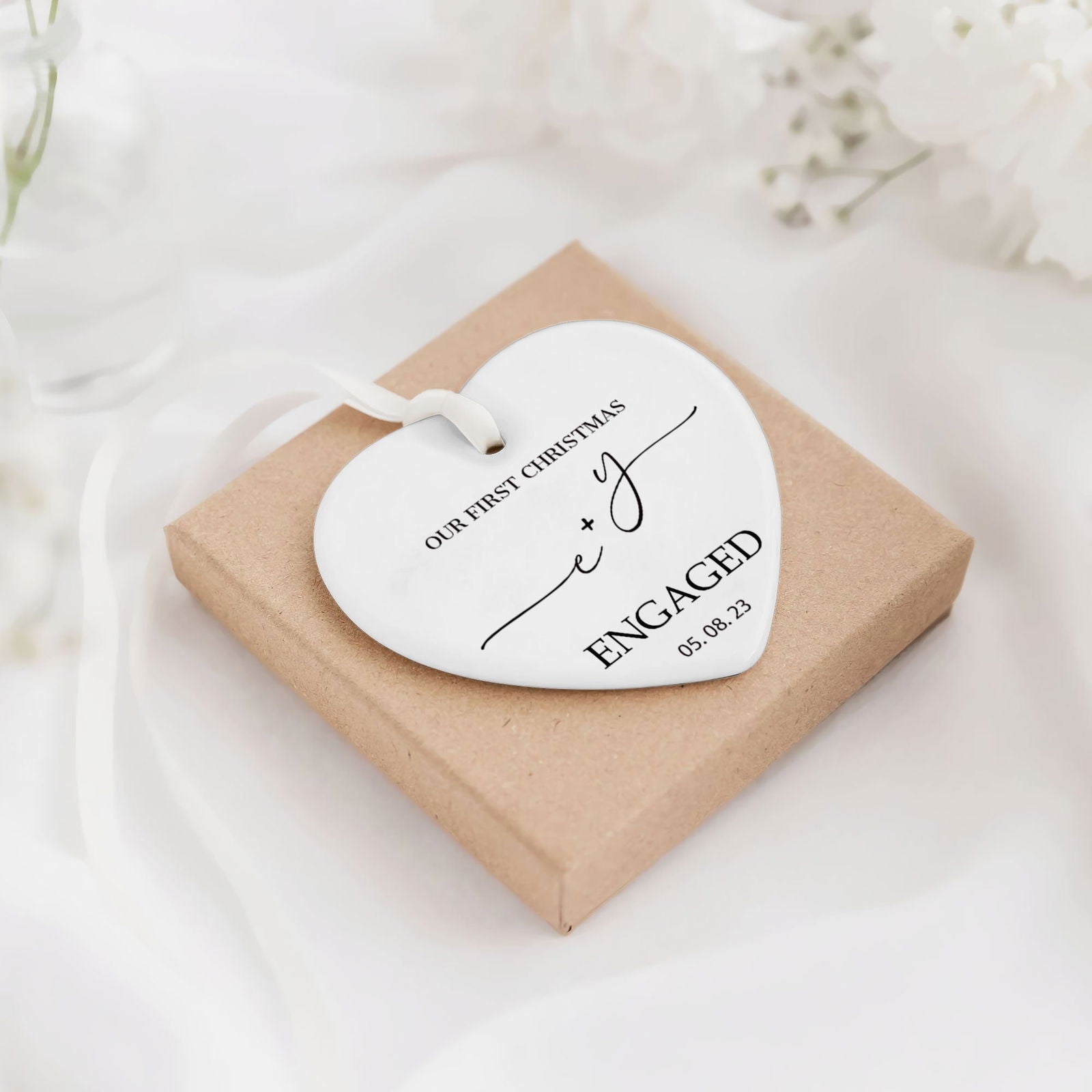 Custom First Christmas Married Ornament, Mr Mrs Ornament, Personalized Wedding Gift CY05-11 - Kindlytoys