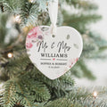 Custom First Christmas Married Ornament, Mr Mrs Ornament, Personalized Wedding Gift CY05-12 - Kindlytoys