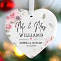 Custom First Christmas Married Ornament, Mr Mrs Ornament, Personalized Wedding Gift CY05-12 - Kindlytoys