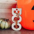Custom Halloween Wooden Name Tags, Personalized Halloween Tags, Custom Boo Basket, Custom Halloween Tag HX11 - Kindlytoys