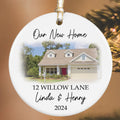 Custom House Address Christmas Ornament