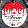 Custom House Address Christmas Ornament, Custom New House Gift Ideas CX01-10 - Kindlytoys
