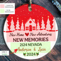 Custom House Address Christmas Ornament, Custom New House Gift Ideas CX01-10 - Kindlytoys
