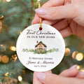 Custom House Address Christmas Ornament, Housewarming Gifts for New House Ornament, Personalized First Christmas in Our New Home Ornament, Personalized New Home Ornament, Custom New House Gift Ideas CX01-6 - Kindlytoys
