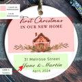 Custom House Address Christmas Ornament, Housewarming Gifts for New House Ornament, Personalized First Christmas in Our New Home Ornament, Personalized New Home Ornament, Custom New House Gift Ideas CX01-6 - Kindlytoys
