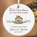 Custom House Address Christmas Ornament, Housewarming Gifts for New House Ornament, Personalized First Christmas in Our New Home Ornament, Personalized New Home Ornament, Custom New House Gift Ideas CX01-6 - Kindlytoys