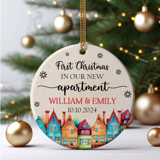 Custom Housewarming for New House Ornament, House Address Christmas Ornament, Personalized First Christmas in Our New Home Ornament, Custom New House Gift Ideas, Couples New Home Ornament, Personalized New Home Ornament CX01-18 - Kindlytoys