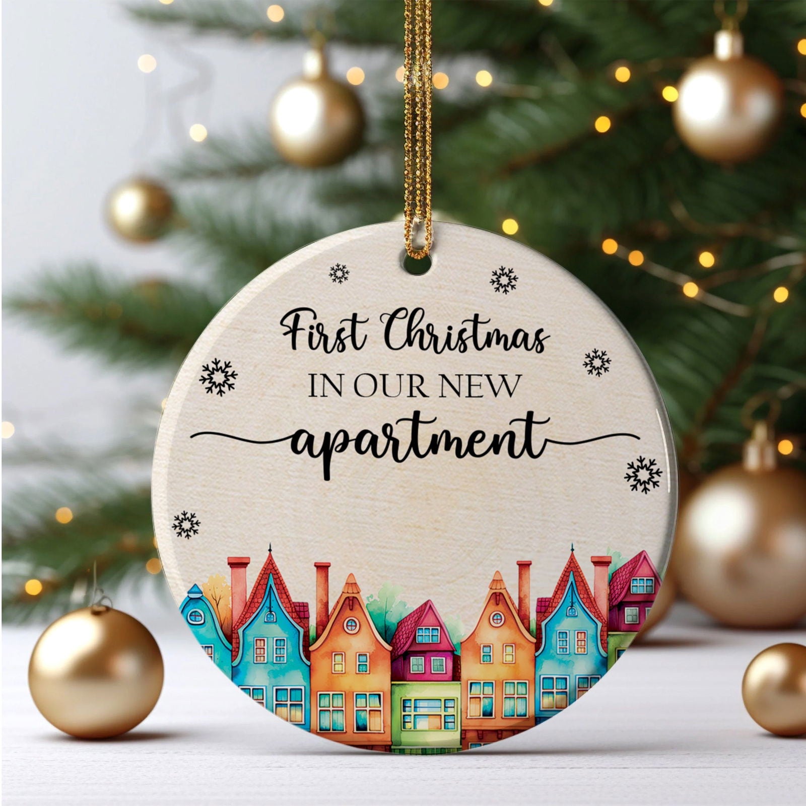 Custom Housewarming for New House Ornament, House Address Christmas Ornament, Personalized First Christmas in Our New Home Ornament, Custom New House Gift Ideas, Couples New Home Ornament, Personalized New Home Ornament CX01-18 - Kindlytoys