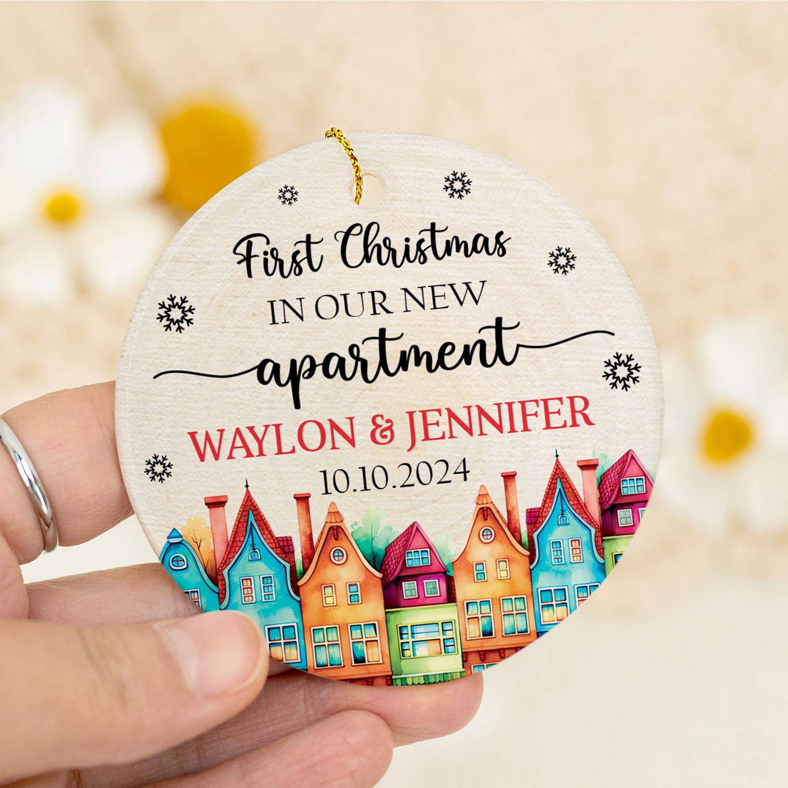 Custom Housewarming for New House Ornament, House Address Christmas Ornament, Personalized First Christmas in Our New Home Ornament, Custom New House Gift Ideas, Couples New Home Ornament, Personalized New Home Ornament CX01-18 - Kindlytoys