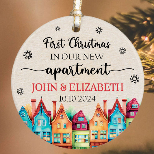 Custom Housewarming for New House Ornament, House Address Christmas Ornament, Personalized First Christmas in Our New Home Ornament, Custom New House Gift Ideas, Couples New Home Ornament, Personalized New Home Ornament CX01-18 - Kindlytoys