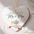 Custom Mr and Mrs Ornament, Engagement Ornament Gift For Couple, Newlywed Gift, Wedding Christmas Ornaments, Anniversary Gift For Husband Wife CY06-05 - Kindlytoys