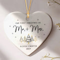 Custom Mr and Mrs Ornament, Engagement Ornament Gift For Couple, Newlywed Gift, Wedding Christmas Ornaments, Anniversary Gift For Husband Wife CY06-05 - Kindlytoys