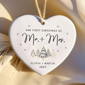 Custom Mr and Mrs Ornament, Engagement Ornament Gift For Couple, Newlywed Gift, Wedding Christmas Ornaments, Anniversary Gift For Husband Wife CY06-05 - Kindlytoys