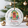 Custom New House Couples Ornament, Personalized First Christmas in Our New Home Ornament,  Custom House Address Christmas Ornament, Personalized Housewarming New Home Ornament CX01-16 - Kindlytoys