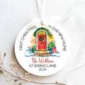 Custom New House Couples Ornament, Personalized First Christmas in Our New Home Ornament,  Custom House Address Christmas Ornament, Personalized Housewarming New Home Ornament CX01-16 - Kindlytoys