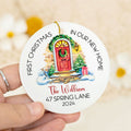 Custom New House Couples Ornament, Personalized First Christmas in Our New Home Ornament,  Custom House Address Christmas Ornament, Personalized Housewarming New Home Ornament CX01-16 - Kindlytoys