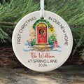 Custom New House Couples Ornament, Personalized First Christmas in Our New Home Ornament,  Custom House Address Christmas Ornament, Personalized Housewarming New Home Ornament CX01-16 - Kindlytoys
