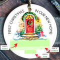 Custom New House Couples Ornament, Personalized First Christmas in Our New Home Ornament,  Custom House Address Christmas Ornament, Personalized Housewarming New Home Ornament CX01-16 - Kindlytoys