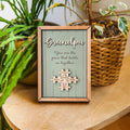 Custom Puzzle Piece Sign For Papa, Gifts for Dad, Gifts for Father/Grandpa, Unique Personalized Father Day Gift - Kindlytoys