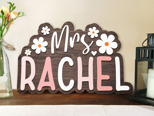 Custom Teacher Door Sign For Classroom DT04 - Kindlytoys