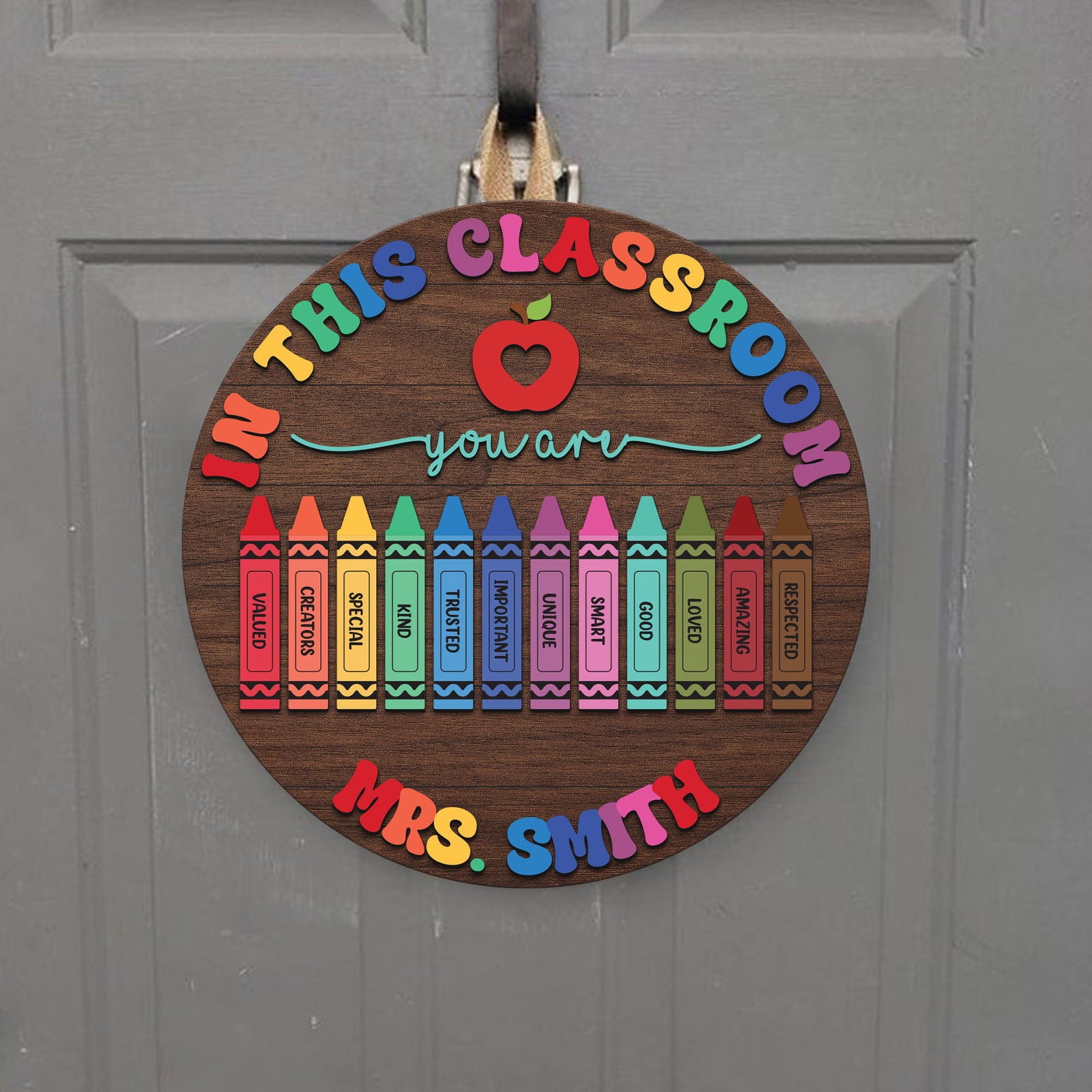 Custom Teacher Door Sign For Classroom DT13 - Kindlytoys