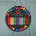 Custom Teacher Door Sign For Classroom DT13 - Kindlytoys