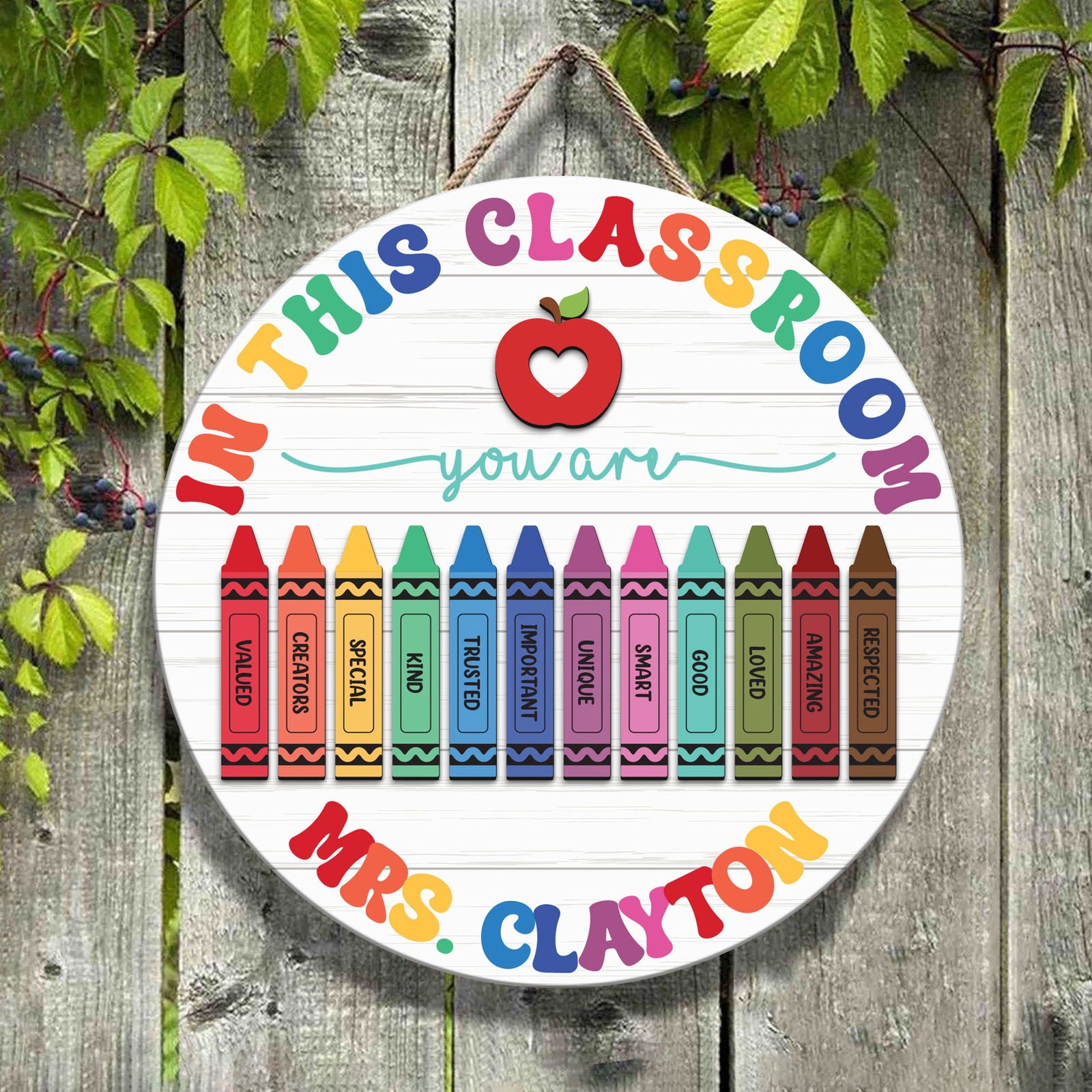 Custom Teacher Door Sign For Classroom DT13 - Kindlytoys