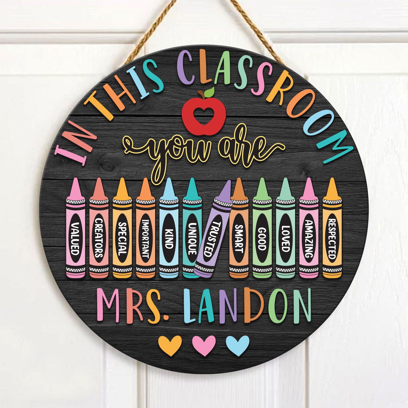 Custom Teacher Door Sign For Classroom DT13 - Kindlytoys