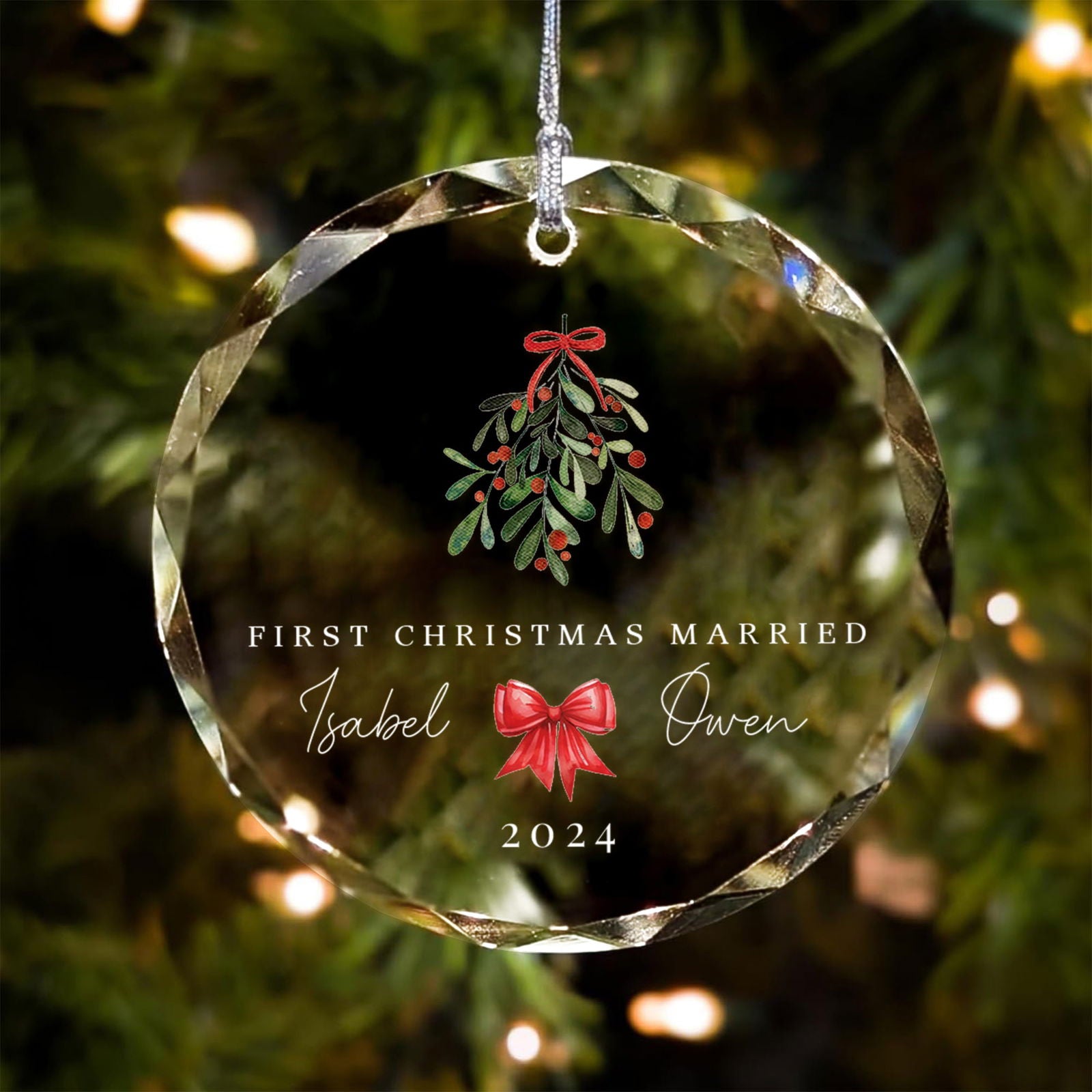 Custom Wedding Christmas Ornament, Custom Location Map Wedding Ornament, Married Ornament, Wedding Ornament, Personalized Ornament Wedding GX05-16 - Kindlytoys