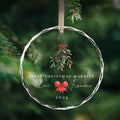 Custom Wedding Christmas Ornament, Custom Location Map Wedding Ornament, Married Ornament, Wedding Ornament, Personalized Ornament Wedding GX05-16 - Kindlytoys