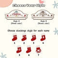Custom Wooden Family Christmas Ornament 2024, Family Name Stocking Ornament CF14 - Kindlytoys