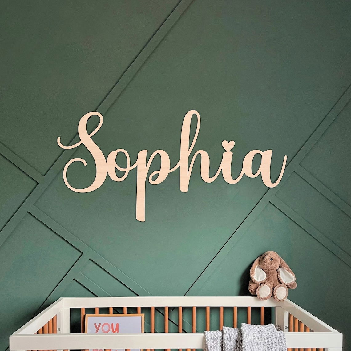 Names In Wood Custom Wooden Name Signs for Nursery, Baby Room Decoration, last name ...