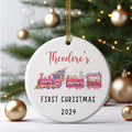 Customized Ceramic Baby Christmas Ornament