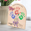 DIY Mothers Day Flower Handprint, Personalized Gift for Mom, Handprint Crafts From Kids, Mothers Day Keepsake, Gifts for Mom Grandma FT14 - Kindlytoys