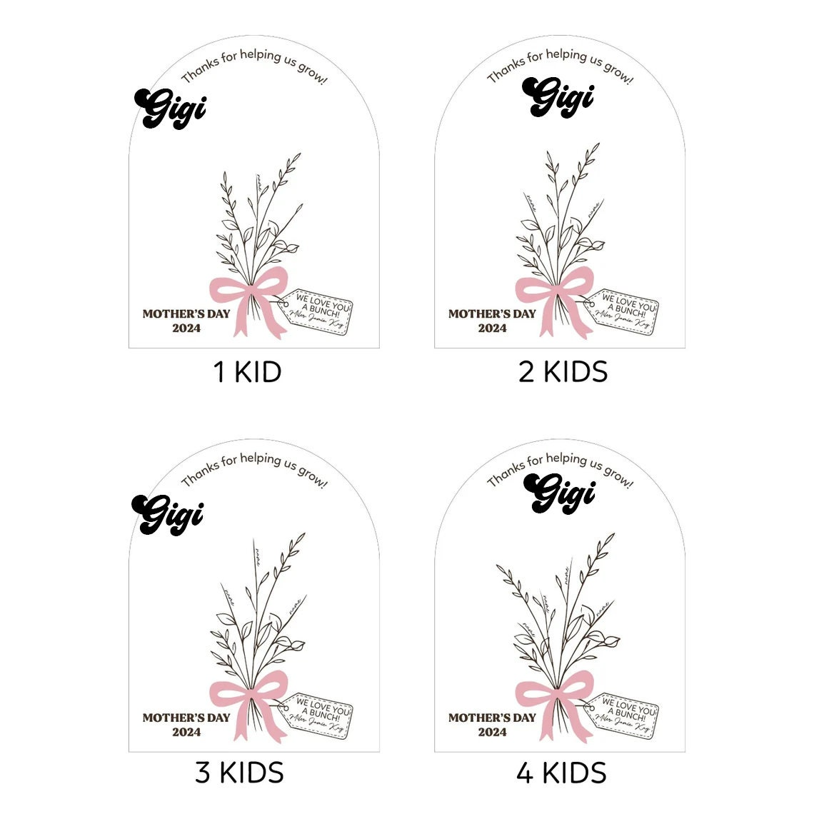 DIY Mothers Day Flower Handprint, Personalized Gift for Mom, Handprint Crafts From Kids, Mothers Day Keepsake, Gifts for Mom Grandma FT14 - Kindlytoys