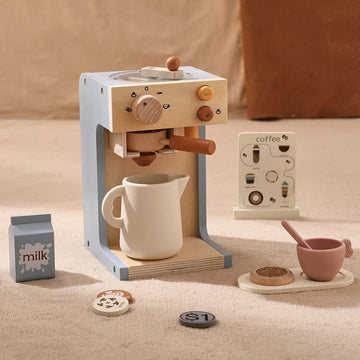 Wooden Pretend Play Coffee Maker – Role-Playing Education Toy for Kids