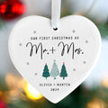Engagement Ornament Gift For Couple, Newlywed Gift, Wedding Christmas Ornaments, Anniversary Gift For Husband Wife CY06-06 - Kindlytoys