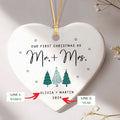 Engagement Ornament Gift For Couple, Newlywed Gift, Wedding Christmas Ornaments, Anniversary Gift For Husband Wife CY06-06 - Kindlytoys