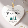 Engagement Ornament Gift For Couple, Newlywed Gift, Wedding Christmas Ornaments, Anniversary Gift For Husband Wife CY06-06 - Kindlytoys