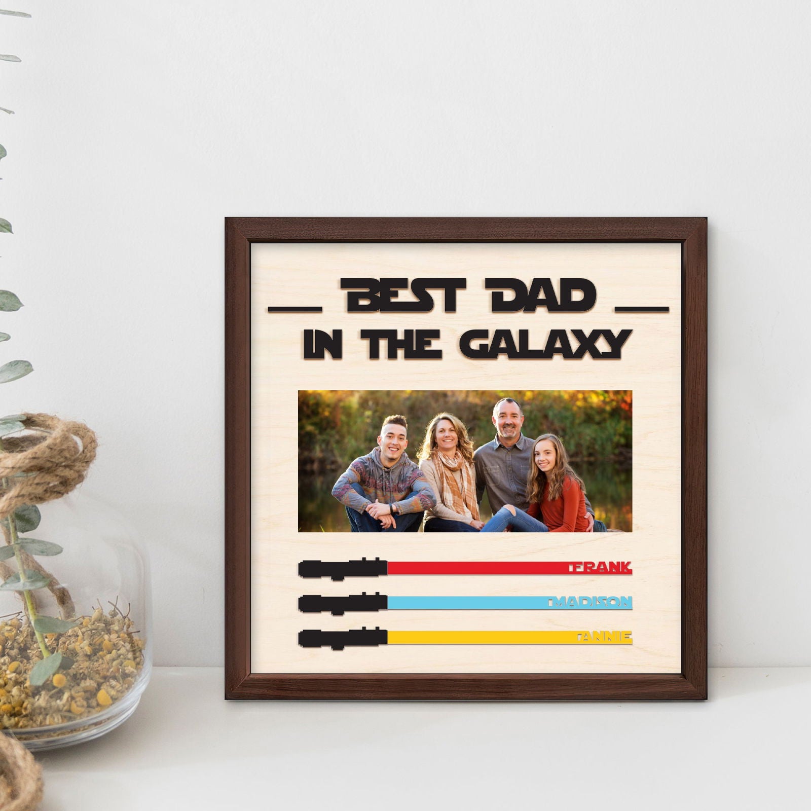 Fathers Day Gift With Photo Wooden Sign, I Am Their Father Wooden Sign, Gift ideas for dad, Presents for dad IA02 - Kindlytoys